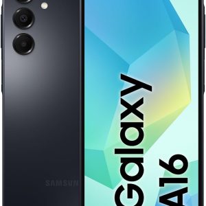 Samsung Galaxy A16 4G LTE (128GB + 4GB) International Model SM-A165F/DS Factory Unlocked, 6.7", Dual SIM, 50MP Triple Camera (Case Bundle), Black