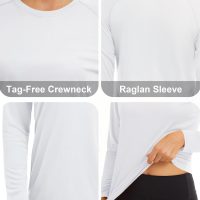 MAGCOMSEN Women's Long Sleeve Shirts UPF 50+ Sun Protection Shirts for Hiking Fishing Workout Rash Guard - Image 4