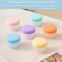 6Pcs 2.7 oz Leak-Proof Food Storage Containers With Lids, Small Condiment Containers for Meal Prep, Bento Box for Lunch Picnic Travel - Image 5