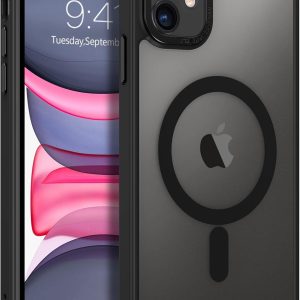 BENTOBEN for iPhone 11 Phone Case, Phone case for iPhone 11 Magnetic Case [Compatible with Mag Safe] Translucent Matte Slim Shockproof Anti-Fingerprint Protective Cover for iPhone 11 6.1’’ Black