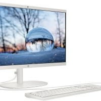 HP 21.5" FHD All-in-One Desktop Computer, 32GB RAM 1.5TB Storage (1TB SSD+512GB Docking Station Set), Dual-Core Intel Celeron, Windows 11 Pro with Microsoft Office Home & Business Included, Snow White - Image 3