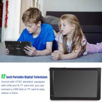 Pomya 12 inch Digital Television ATSC Portable TV 1080P HD HDMI Video Player for Home Car (US) - Image 3