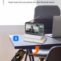 720P 7Inch Screen AM FM Movie Video Radio with Bluetooth Speaker, Rechargeable Digital Shortwave MP3 MP4 Player Radio, Support USB/Micro SD Card, Loud Speaker and Headphone Jack (NO TV) - Image 3