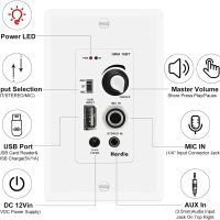 Herdio 6.5 Inch Bluetooth Ceiling Speakers 320W 2-Way Flush Mount in Wall Amplifier Receiver Suitable for Home Theater Bathroom Living Room Kitchen Office (White, Pair) - Image 4