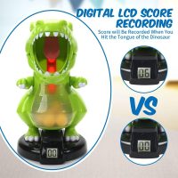 EagleStone Dinosaur Shooting Toys for Boys 5 6 7 8 9 Years Old, Electronic Kids Target Games w/ Air Pump Gun, LCD Score Record, Sound, 24 Foam Balls, Birthday Party Favor,Christmas Gifts for Toddlers - Image 8