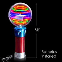 ArtCreativity Spinning Light Up Toy Wand – Magic Ball with LED Lights, Sensory Spinner for Kids, Party Favors & Classroom Prizes, Autism-Friendly Gift - Image 3