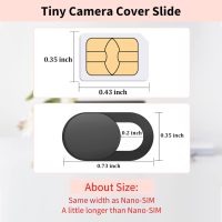 Webcam Cover (3 Pack), 0.03 inch Ultra Thin Laptop Camera Cover Slide for iPhone iPad MacBook Pro Computer iMac Cell Phone PC Accessories Camera Blocker Slider, Great for Privacy - Black - Image 2