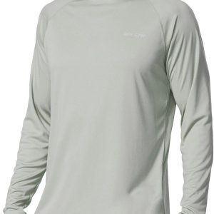 baleaf Men's Sun Protection Shirts UV SPF UPF 50+ Long Sleeve Rash Guard Fishing Running Quick Dry Lightweight