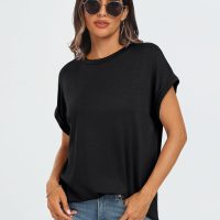 AUTOMET Womens Summer Tops Oversized Short Sleeve Business Casual T Shirts Trendy Fashion Clothes Spring Outfits 2025 - Image 4