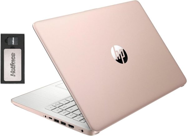 HP Stream 14" HD BrightView Laptop, Intel Celeron N4120, 8GB RAM, 288GB Storage (128GB eMMC + 160GB SSD Docking Station Set), Intel UHD Graphics, HD Webcam, Wi-Fi, 1 Year Office 365, Win 11 S, Gold