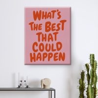 Inspirational Quotes Wall Decor, Encouragement Gifts for Friends, What's The Best That Could Happen Poster for Room Bedroom Office Wall Decor 8x10 Inch - Image 5