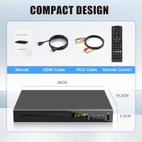 HD Blu Ray Player, Blue Ray/DVD/CD Player for TV, Play Region A/1 Blu-ray Disc and All Region DVD Discs, Blu-ray DVD Player with HDMI/AV/Coaxial Output, USB Input, Built-in PAL NTSC (Zone 1 Blu-ray) - Image 8