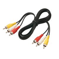 3 RCA Cable Audio Video Composite Cable, 5 ft RCA 3-Male to 3-Male, for TV, VCR, DVD, Satellite, and Home Theater Receivers - Image 3