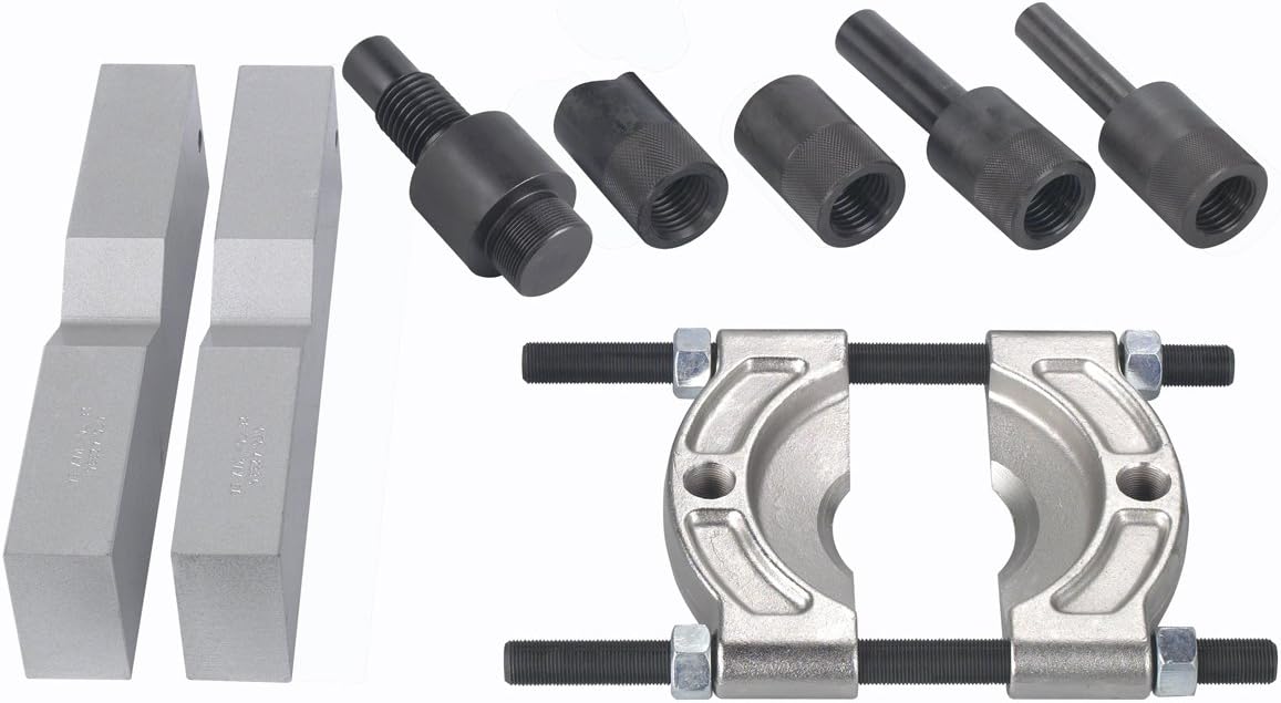 OTC 1881 Pusher, Spreader, and V-Block Accessory Set for 25-Ton Shop Presses
