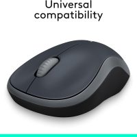 Logitech M185 Wireless Mouse, 2.4GHz with USB Mini Receiver, 12-Month Battery Life, 1000 DPI Optical Tracking, Ambidextrous PC/Mac/Laptop - Swift Grey - Image 7