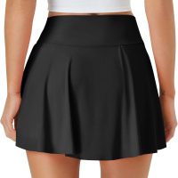 Womens Tennis Skirt with Pockets Shorts Crossover High Waisted Athletic Skorts Skirts for Golf Running Workout - Image 2