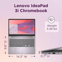 Lenovo Chromebook 15 (15.6" FHD Display, 4GB RAM, 128GB Storage (64GB eMMC + 64GB SD Card) 2TB Cloud Storage, Intel Celeron), Home & Student Laptop, Webcam, Wi-Fi 6, 10-Hr Long Battery Life, Chrome OS - Image 2