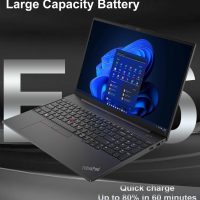 Lenovo ThinkPad E16 Gen 2 Business AI Laptop (16" FHD+ Anti-Glare, Intel Core Ultra 5 125U (> i7-1355U), 32GB DDR5 RAM, 1TB SSD) Fingerprint, Backlit, Thunderbolt 4, Ethernet, Win 11 Pro, 2025, Black - Image 3