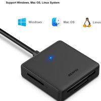 Memory Card Reader, BENFEI 4in1 USB 3.0 and USB-C to SD Micro SD MS CF Card Reader Adapter, 4 Cards Simultaneously Read and Write, Compatible with iPhone 15 Series, MacBook Pro/Air 2023, and More - Image 9