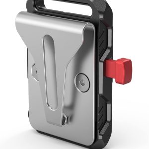 SmallRig Mini V Mount Battery Plate, V-Lock Mount Battery Plate with Belt Clip for Camera Power Supply - 2990