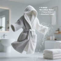Men's Bathrobes with Hood, Soft Long Towel Robe for Men - Super Absorbent Quick Dry yet Warm - Image 2