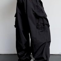 JMIERR Men's Baggy Cargo Pants Trendy Casual Parachute Pant Loose Fit Harem Joggers with Pockets for Streetwear - Image 2