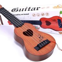YEZI Kids Toy Classical Ukulele Guitar Musical Instrument, Brown - Image 2