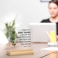 Best Leader Gifts Thank You Gift for Boss Mentor Acrylic Block Sign Home Farmhouse Office Decoration for Women Men Colleagues Boss - Image 4