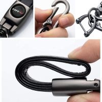 HUIANTS Black Leather Car Keychain Metal Car Keyring Compatible with Honda HR-V Accessories,Keychain Keyring Family Present for HRV Owners(for HRV) - Image 4