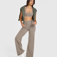 OQQ Yoga Pants Women High Waist Stretch Casual Soft Straight Leg Bottoms - Image 4