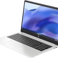 HP 15.6 HD Premium Chromebook, Intel Celeron N Processor 3.7GHz Turbo Speed, 8GB Ram, 64GB SSD, Ultra-Fast WiFi Up to 1700 Mbps, Chrome OS, Arctic Sliver - Image 2