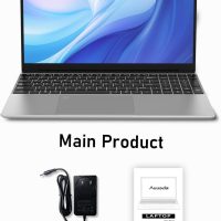 15.6" Laptop Computer, 16GB RAM, 1TB NVMe, 4C4T N95 1.7-3.4GHz, FHD Display, Backlit Keyboard, Fingerprint Reader, Big 8000mAh Battery, Win11 Pro, Upgradable to 10TB Storage, Silver, T152A - Image 9