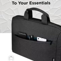 Lenovo Laptop Bag T210, Messenger Shoulder Bag for Laptop or Tablet, Sleek, Durable & Water-Repellent Fabric - Image 4