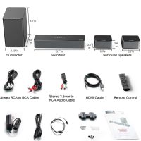 ULTIMEA 5.1 Sound Bar for Smart TV, Virtual Surround Sound System for TV, 320W Peak Power, Adjustable Surround Speakers and Subwoofer, APP Control, Home Theater Soundbar Poseidon D50(2025 New Model) - Image 9