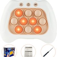 Pop The Target! Handheld Speed Push Game Machine: A Fun Multiplayer Game for Family. Sensory Fidget Toy Christmas Toys Gifts for 6 7 8 9 10 11 12 Years Old Kids Road Trip Car Games Kids White - Image 5