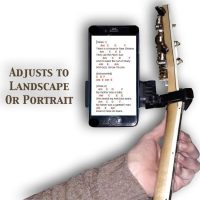 Smartphone Guitar Capo | Android and iPhone Compatible Dock Headstock Neck Clamp | Cell Phone Holder Aid Musicians | Electric or Acoustic Guitars - Image 7
