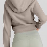 Trendy Queen Womens Zip Up Hoodies Jackets Cropped Sweatshirts Fleece Fall Outfits Casual Comfy Y2k Tops Winter Clothes 2025 - Image 5