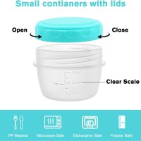 6Pcs 2.7 oz Leak-Proof Food Storage Containers With Lids, Small Condiment Containers for Meal Prep, Bento Box for Lunch Picnic Travel - Image 4