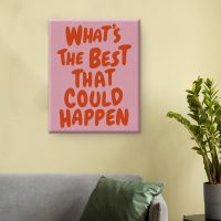 Inspirational Quotes Wall Decor, Encouragement Gifts for Friends, What's The Best That Could Happen Poster for Room Bedroom Office Wall Decor 8x10 Inch - Image 6