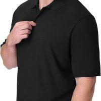 Hanes Men’s X-Temp Short Sleeve Polo Shirt, Midweight Men's Shirt - Image 3