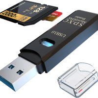 USB3.0 Micro SD Card Reader, 5Gbps 2-in-1 SD Card Reader to USB Adapter, Wansurs Memory Card Reader for SDXC, SDHC, MMC, RS-MMC, Micro SDXC, Micro SD, Micro SDHC and UHS-I Cards (1Pack Black) - Image 7