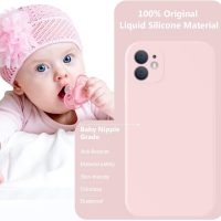 Vooii Compatible with iPhone 11 Case, Upgraded Liquid Silicone with [Flat Edges] [Camera Protection] [Soft Anti-Scratch Microfiber Lining] Phone Case for iPhone 11 6.1 inch - Chalk Pink - Image 6