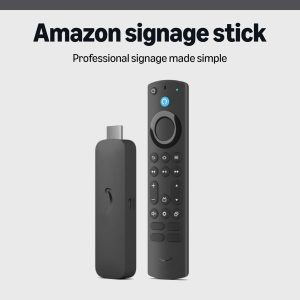 Amazon Signage Stick - digital signage media player - quad-core SoC, 4K video streaming and playback, WiFi 6E