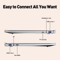 2025 Latest 15.6" Laptop Compatible with Windows 11, i7-6500U Processor, 16GB RAM, 512GB SSD, 1080p FHD Display, Backlit Keyboard, WiFi5, Bluetooth5, Fingerprint, Webcam, Mini-HDMI, TF Card Slot, Grey - Image 6