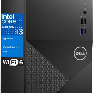 Dell Tower PC Desktop Computer for Home Business Student, 14th Gen Intel Core i3-14100 (Beat i5-12400), 32GB DDR5 RAM, 1TB PCIe SSD, WiFi 6, Bluetooth, DisplayPort, HDMI, Type-C, Windows 11 Pro