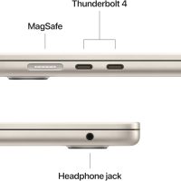 Apple 2025 MacBook Air 15-inch Laptop with M4 chip: Built for Apple Intelligence, 15.3-inch Liquid Retina Display, 16GB Unified Memory, 256GB SSD Storage, 12MP Center Stage Camera, Touch ID; Starlight - Image 6