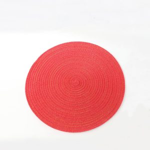 Circle Place Mats Kitchen Table Mats for Dining Table Wedding Party Office Home Easy Clean Decorative Protector