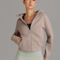 Trendy Queen Womens Zip Up Hoodies Jackets Cropped Sweatshirts Fleece Fall Outfits Casual Comfy Y2k Tops Winter Clothes 2025 - Image 7