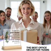 Best Leader Gifts Thank You Gift for Boss Mentor Acrylic Block Sign Home Farmhouse Office Decoration for Women Men Colleagues Boss - Image 6