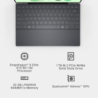 2025 Dell XPS 13 9345 Laptop, Copilot+ AI PC (13.4" FHD+ 120Hz, Qualcomm 12-Core Snapdragon X Elite, 32GB 8848MT/s RAM, 1TB SSD), Thin & Light, 27 Hours Battery Life, IR Webcam, Wi-Fi 7, Win 11 Pro - Image 2